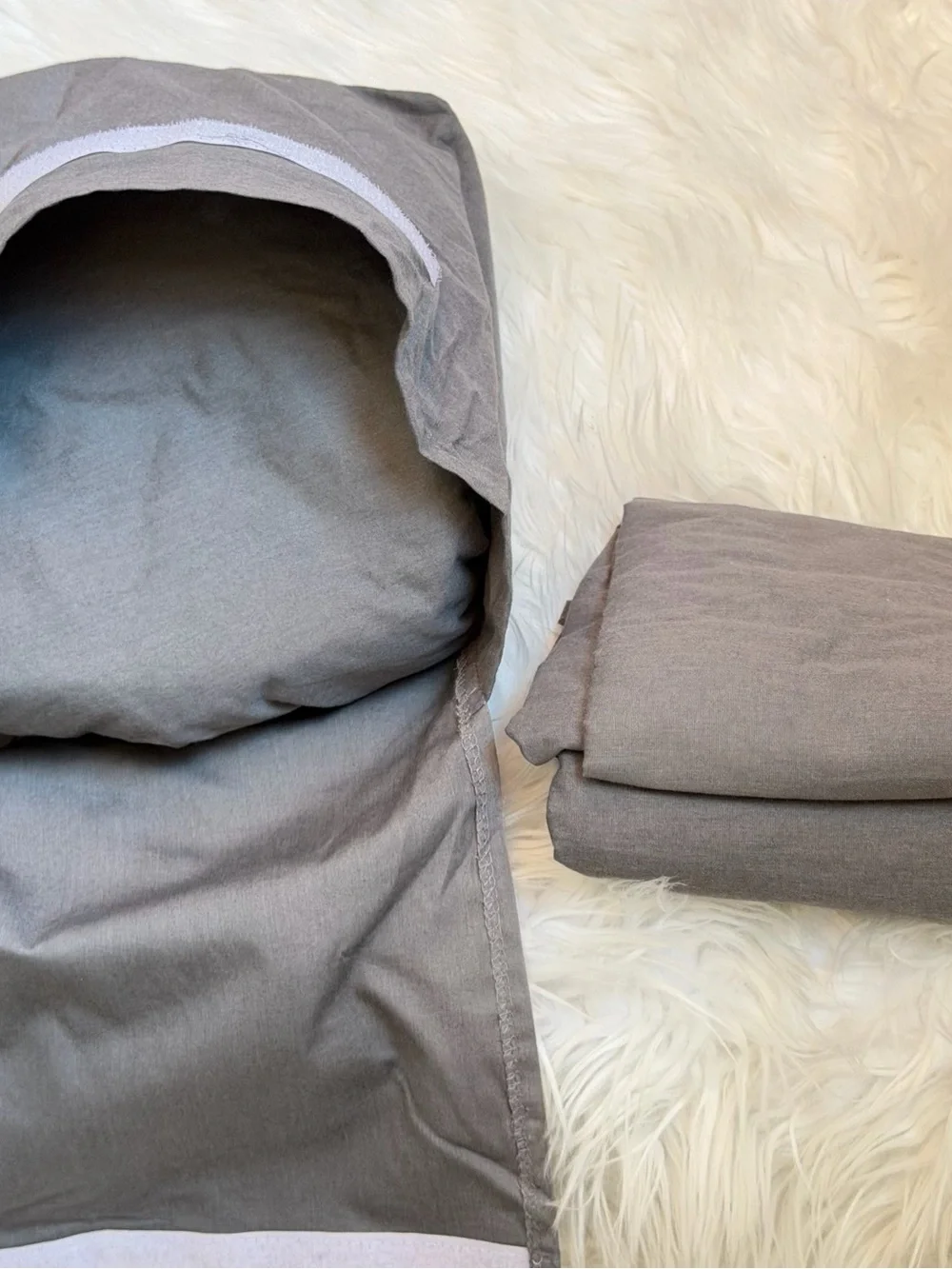 Mainstays Gray Cotton Blend Sheet Set - Solid Gray
